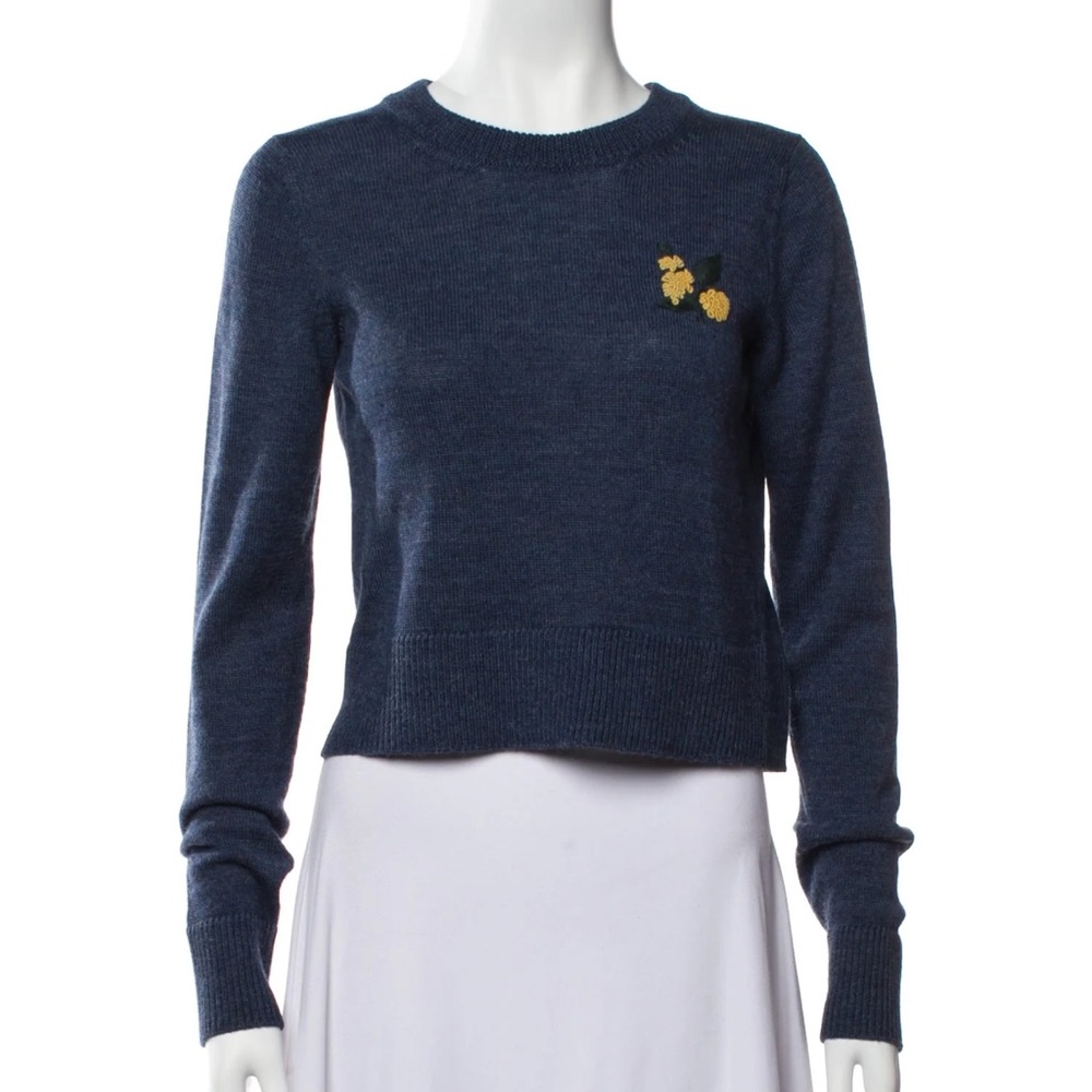 Cara Cara Navy Blue Crew Neck Sweater Brand New with tags size S